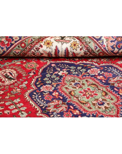 Tappeto Tabriz Persia marrone giallo 200x300
