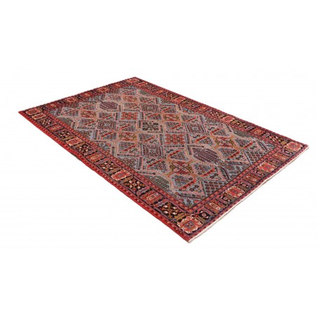 Tappeto Zandjan Persia verde marrone 137x205