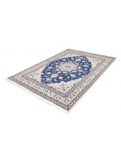 Tappeto Nain Kashmar Persia grigio blu 165x233