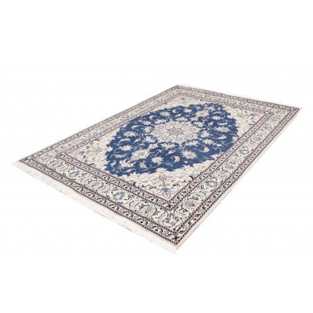 Tappeto Nain Kashmar Persia grigio blu 165x233