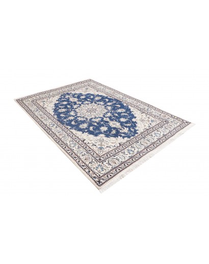 Tappeto Nain Kashmar Persia grigio blu 165x233