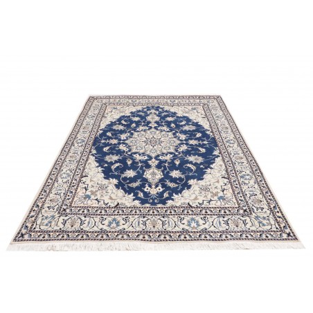 Tappeto Nain Kashmar Persia grigio blu 165x233