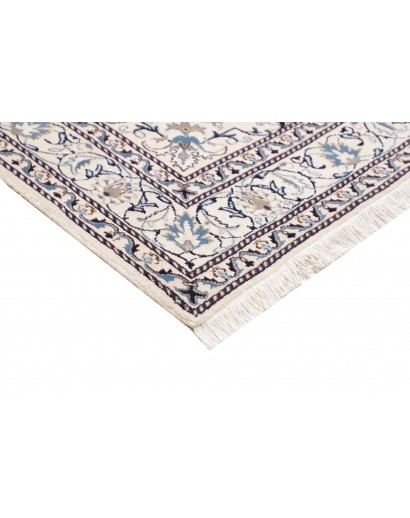 Tappeto Nain Kashmar Persia grigio blu 165x233