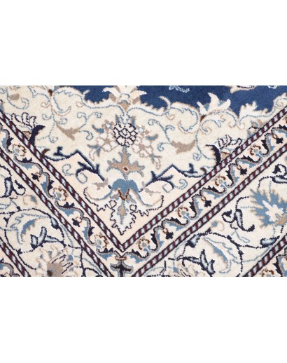 Tappeto Nain Kashmar Persia grigio blu 165x233