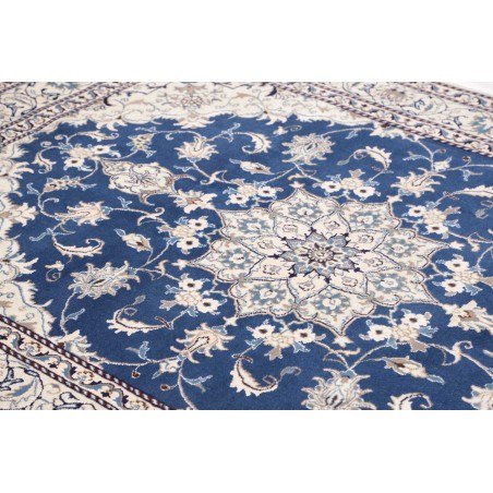 Tappeto Nain Kashmar Persia grigio blu 165x233