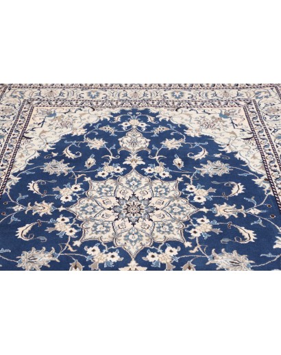 Tappeto Nain Kashmar Persia grigio blu 165x233