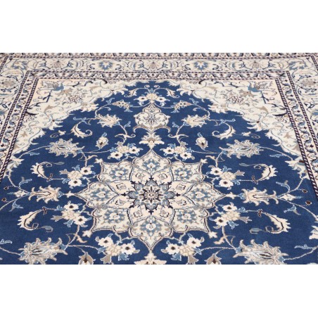 Tappeto Nain Kashmar Persia grigio blu 165x233