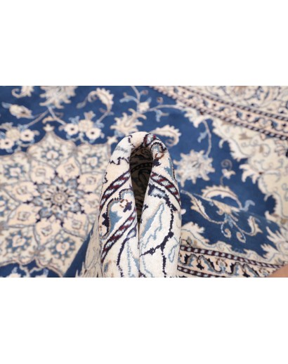 Tappeto Nain Kashmar Persia grigio blu 165x233