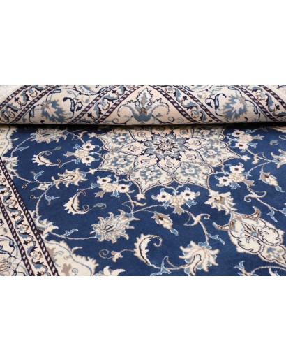 Tappeto Nain Kashmar Persia grigio blu 165x233