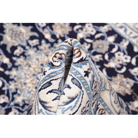 Tappeto Nain Kashmar Persia bianco grigio 147x200