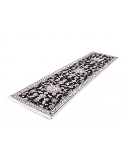 Tappeto Nain Kashmar Persia grigio azzurro 80x287