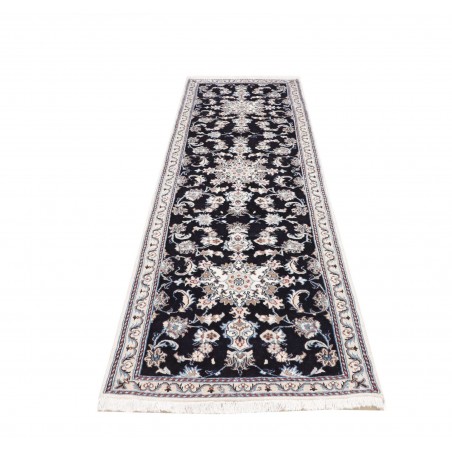 Tappeto Nain Kashmar Persia grigio azzurro 80x287