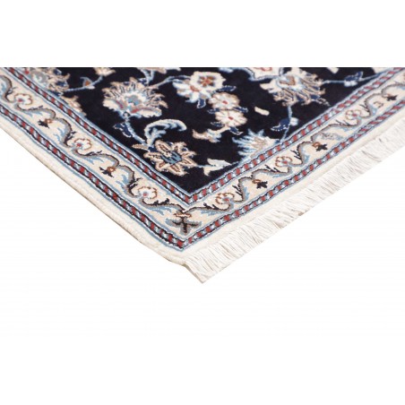 Tappeto Nain Kashmar Persia grigio azzurro 80x287