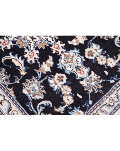 Tappeto Nain Kashmar Persia grigio azzurro 80x287