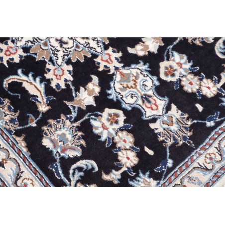 Tappeto Nain Kashmar Persia grigio azzurro 80x287