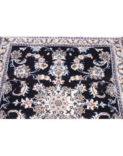 Tappeto Nain Kashmar Persia grigio azzurro 80x287