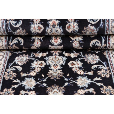 Tappeto Nain Kashmar Persia grigio azzurro 80x287