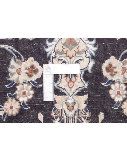 Tappeto Nain Kashmar Persia grigio azzurro 80x287