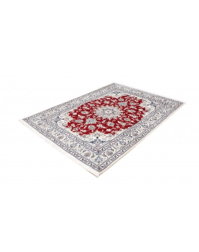 Tappeto Nain Kashmar Persia bianco marrone 148x200