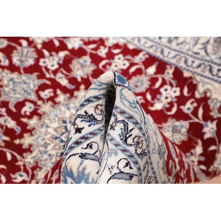 Tappeto Nain Kashmar Persia bianco marrone 148x200