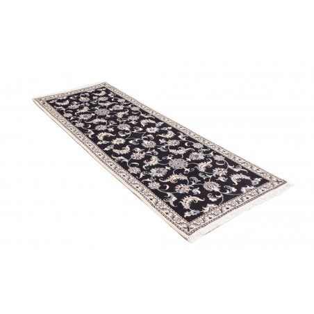 Tappeto Nain Kashmar Persia bianco grigio 77x210