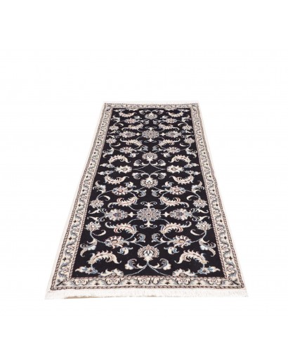 Tappeto Nain Kashmar Persia bianco grigio 77x210