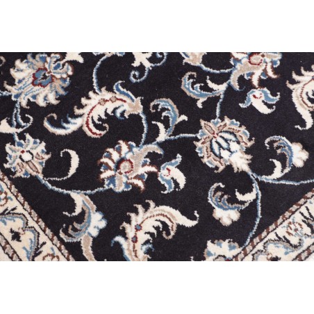 Tappeto Nain Kashmar Persia bianco grigio 77x210