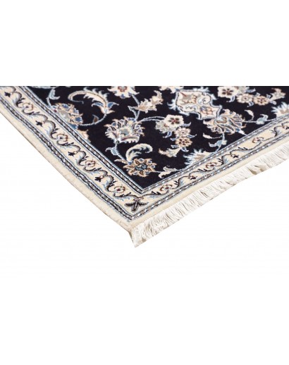 Tappeto Nain Kashmar Persia grigio azzurro 80x290