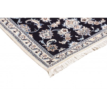 Tappeto Nain Kashmar Persia grigio azzurro 80x290