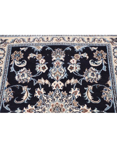 Tappeto Nain Kashmar Persia grigio azzurro 80x290