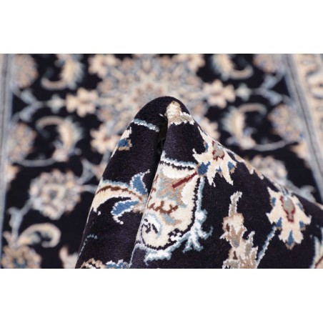 Tappeto Nain Kashmar Persia grigio azzurro 80x290