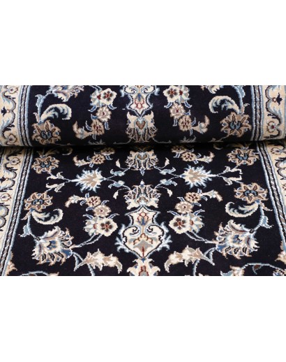 Tappeto Nain Kashmar Persia grigio azzurro 80x290