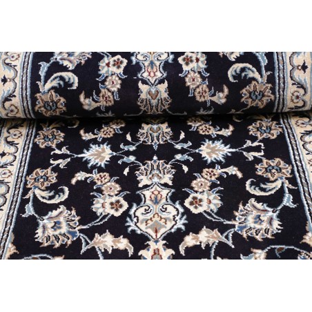 Tappeto Nain Kashmar Persia grigio azzurro 80x290