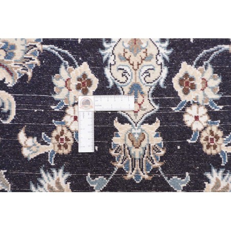 Tappeto Nain Kashmar Persia grigio azzurro 80x290