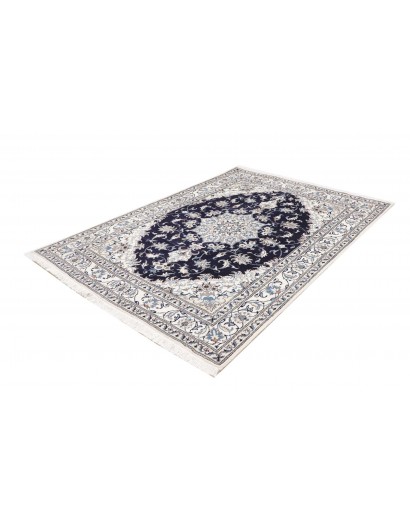 Tappeto Nain Kashmar Persia bianco grigio 168x234