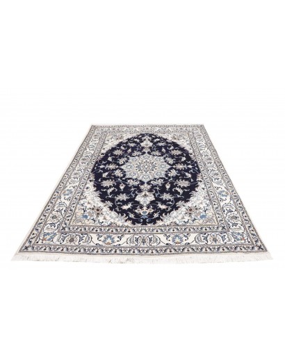 Tappeto Nain Kashmar Persia bianco grigio 168x234