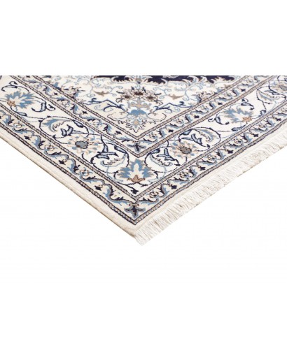 Tappeto Nain Kashmar Persia bianco grigio 168x234