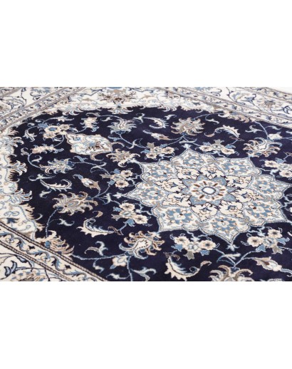 Tappeto Nain Kashmar Persia bianco grigio 168x234
