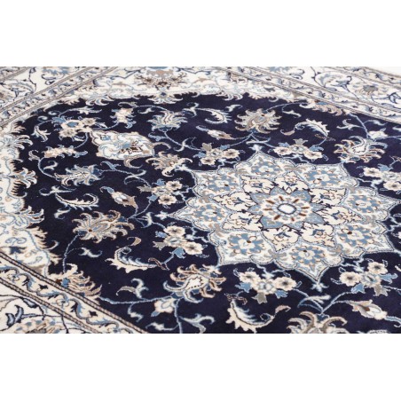 Tappeto Nain Kashmar Persia bianco grigio 168x234