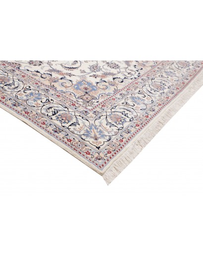 Tappeto Nain Kashmar Persia bianco grigio 200x300