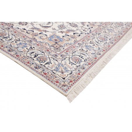 Tappeto Nain Kashmar Persia bianco grigio 200x300