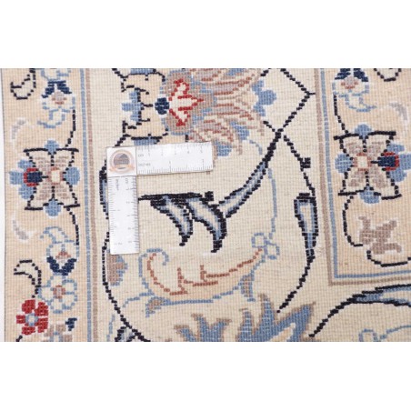 Tappeto Nain Kashmar Persia bianco grigio 200x300