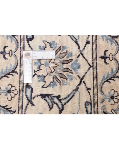 Tappeto Nain Kashmar Persia bianco grigio 198x295