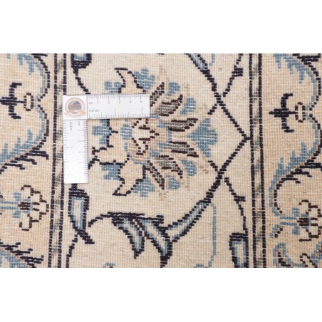Tappeto Nain Kashmar Persia bianco grigio 198x295