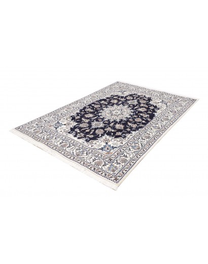 Tappeto Nain Kashmar Persia bianco grigio 150x210