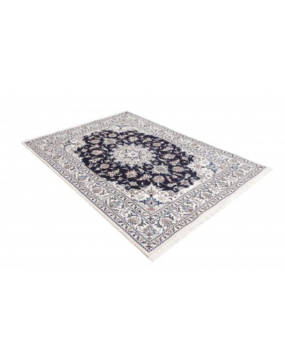 Tappeto Nain Kashmar Persia bianco grigio 150x210