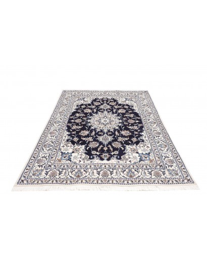 Tappeto Nain Kashmar Persia bianco grigio 150x210