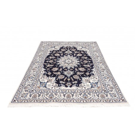 Tappeto Nain Kashmar Persia bianco grigio 150x210