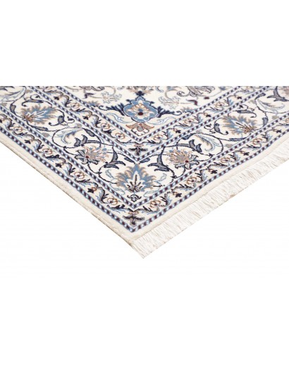 Tappeto Nain Kashmar Persia bianco grigio 150x210