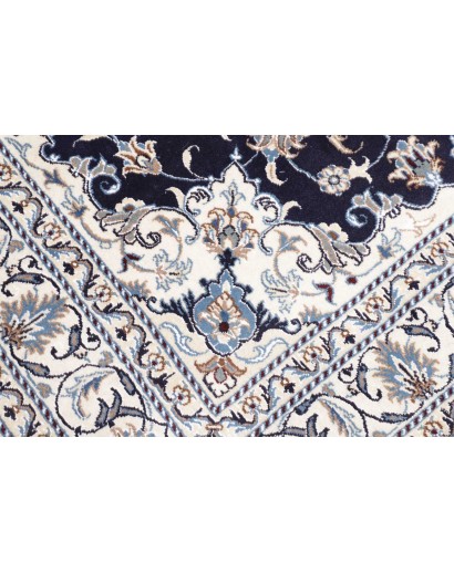 Tappeto Nain Kashmar Persia bianco grigio 150x210
